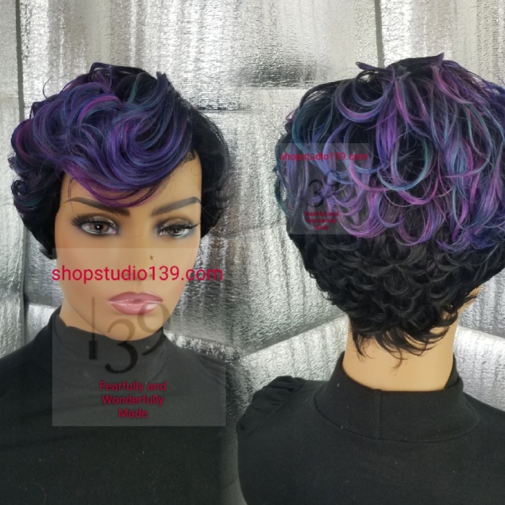 Short pixie Human hair wig